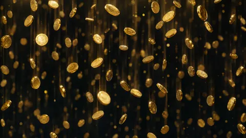 Falling Gold Coins