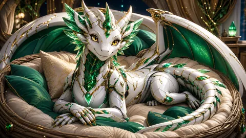 Robotic Wyvern in Bedroom Nest