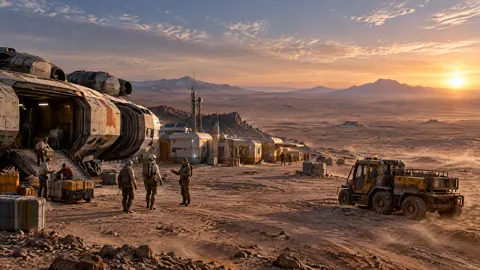 Cargo Outpost on Barren Planet
