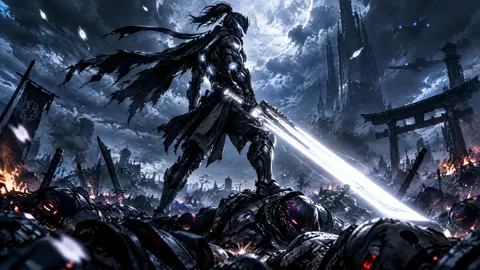 Cyber Ninja With Energy Sword