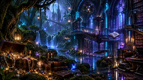 Enchanted Forest Gothic Library