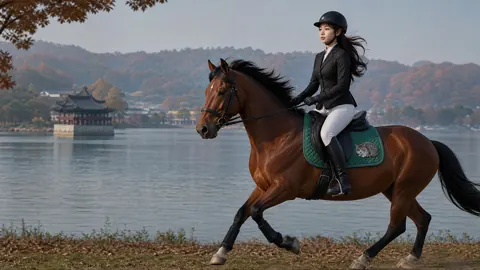 Korean Rider by Autumn Lake
