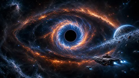 Black Hole Above Carrier Fleet