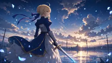 Saber’s Twilight Oath live wallpaper