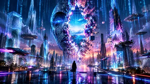 Hooded Figure at Digital Rift