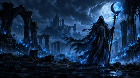 Spirit Warden with Blue Flame