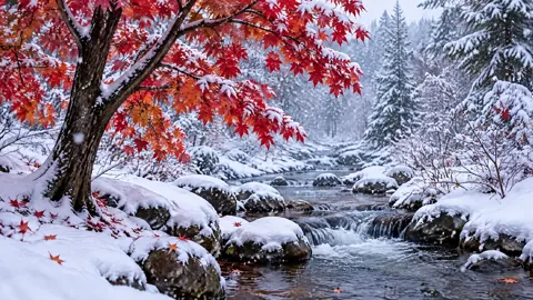 Red Maple Winter Creek