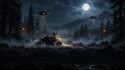 Rover and Drones in Forest