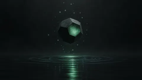 Jade Dodecahedron Above Water