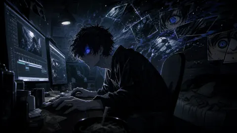 Anime Video Editor With Blue Eyes