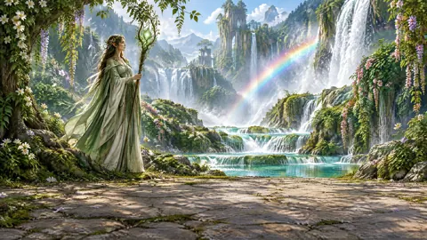 Woodland Guardian by Waterfalls