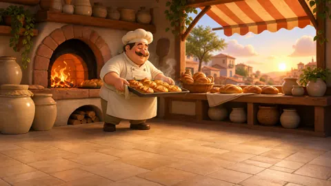 Baker With Pastry Tray
