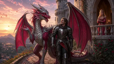 Wyvern Knight and Castle Princess