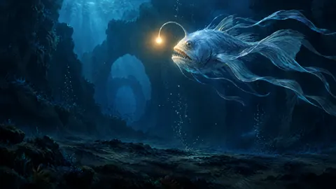 Giant Anglerfish in Ravine