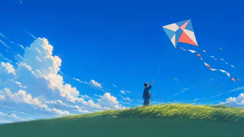 Kite Maker on Grassy Hill