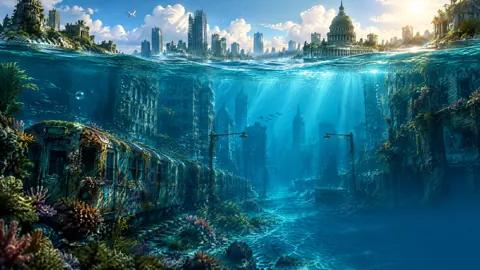 Drowned City Above and Below