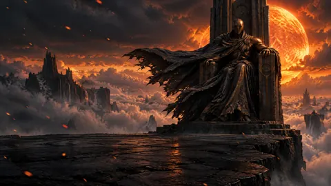 Bronze Sentinel Above Clouds