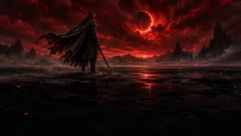 Armored Wanderer Under Eclipse