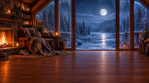 Cozy Reading Loft in Snow