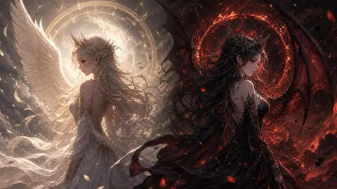Angelic Maiden and Demon Princess
