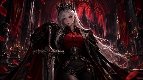 Warrior Queen in Gothic Cathedral