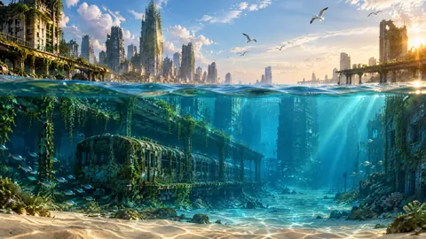 Flooded Coastal City Train