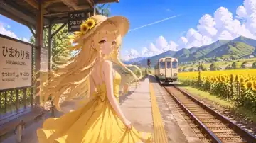 Sunflower Station Daydream live wallpaper