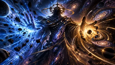 Cosmic Emperor With Gravity Hands