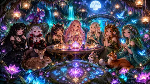 Fantasy Heroines' Moonlit Tea Party