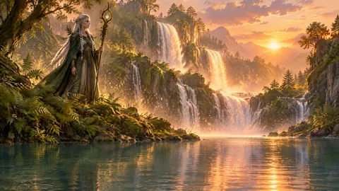 Forest Guardian Above Waterfalls