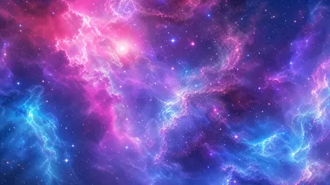 Colorful Interstellar Nebula Clouds