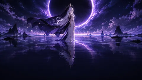 Star Priestess Beneath Eclipse