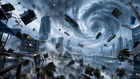 City Swallowed by Typhoon