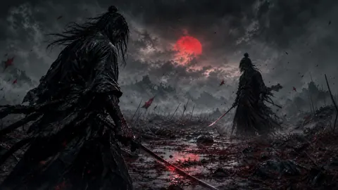Crimson Moon Duel live wallpaper