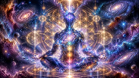 Meditating Figure With Third Eye