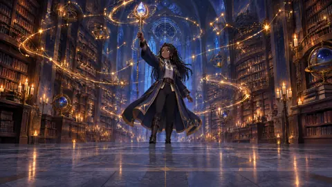 Academy Mage in Library