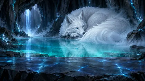 White Fox at Crystal Spring