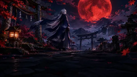 Silver-Haired Wanderer Crimson Moon