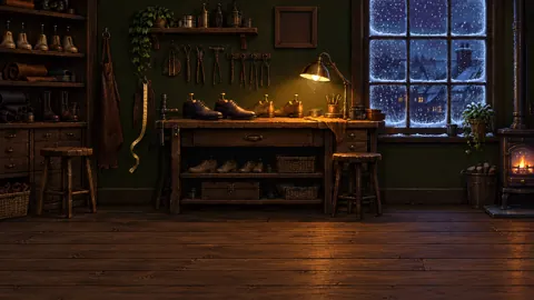 Pixel Cobbler Workshop at Night