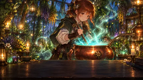 Apprentice Alchemist Brewing Potion