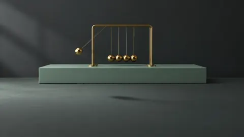 Brass Newton's Cradle Swing