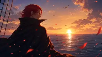 Crimson Captain's Dusk live wallpaper