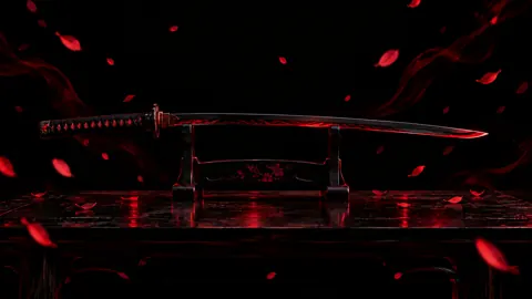 Black And Red Katana