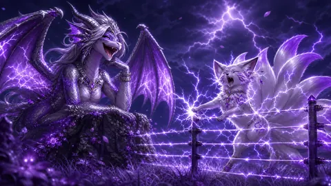 Wyvern And Nine-Tailed Fox Fence