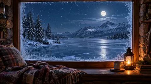 Cozy Cottage by Frozen Lake