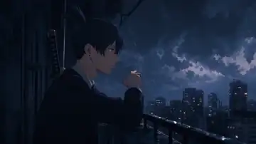 Rainlit City Vigil live wallpaper
