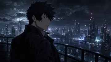 Neon Rain Vigil live wallpaper