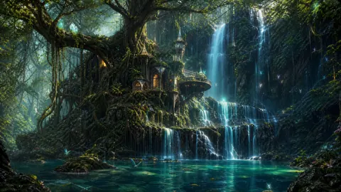 Elf House by Waterfalls