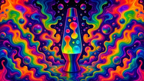 Rainbow Lava Lamp Bubbles