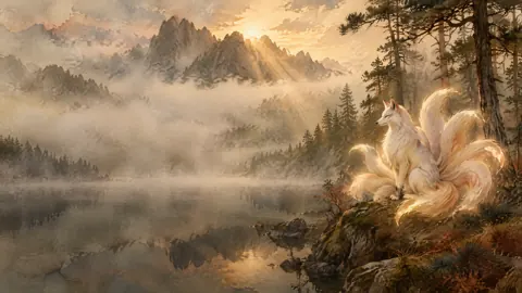 Nine-Tailed Fox at Dawn